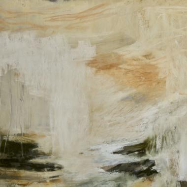 Maaliskuu/March, Pastelli, Pastel painting, 55 x 100 cm