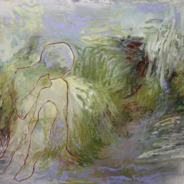 Paikan muisti, Pastelli, Pastel painting, 80 x 105 cm