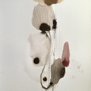 Useppe, muste paperille, ink on paper, 70 x 50 cm